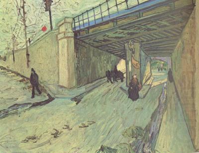 Vincent Van Gogh The Railway Bridge over Avenue Montmajour,Arles (nn04) china oil painting image